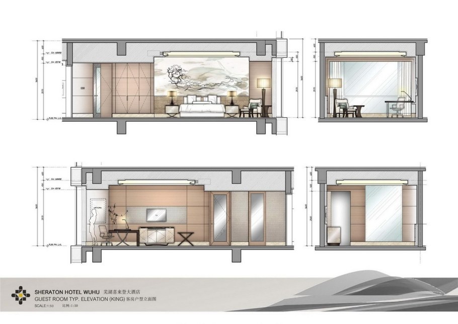 Развёртка стен интерьера