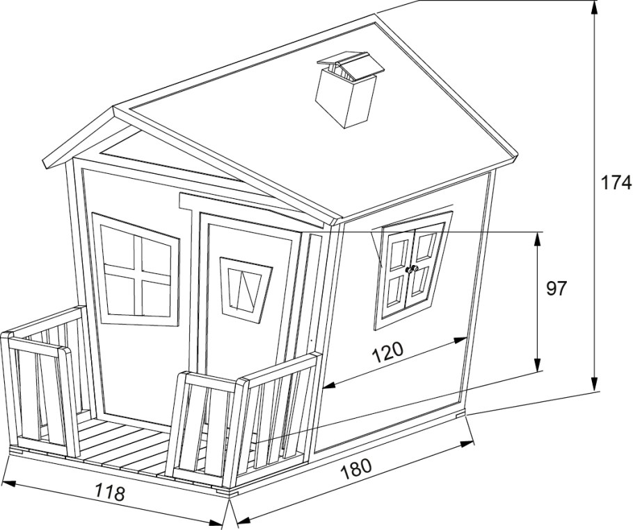 Детский домик из дерева чертежи