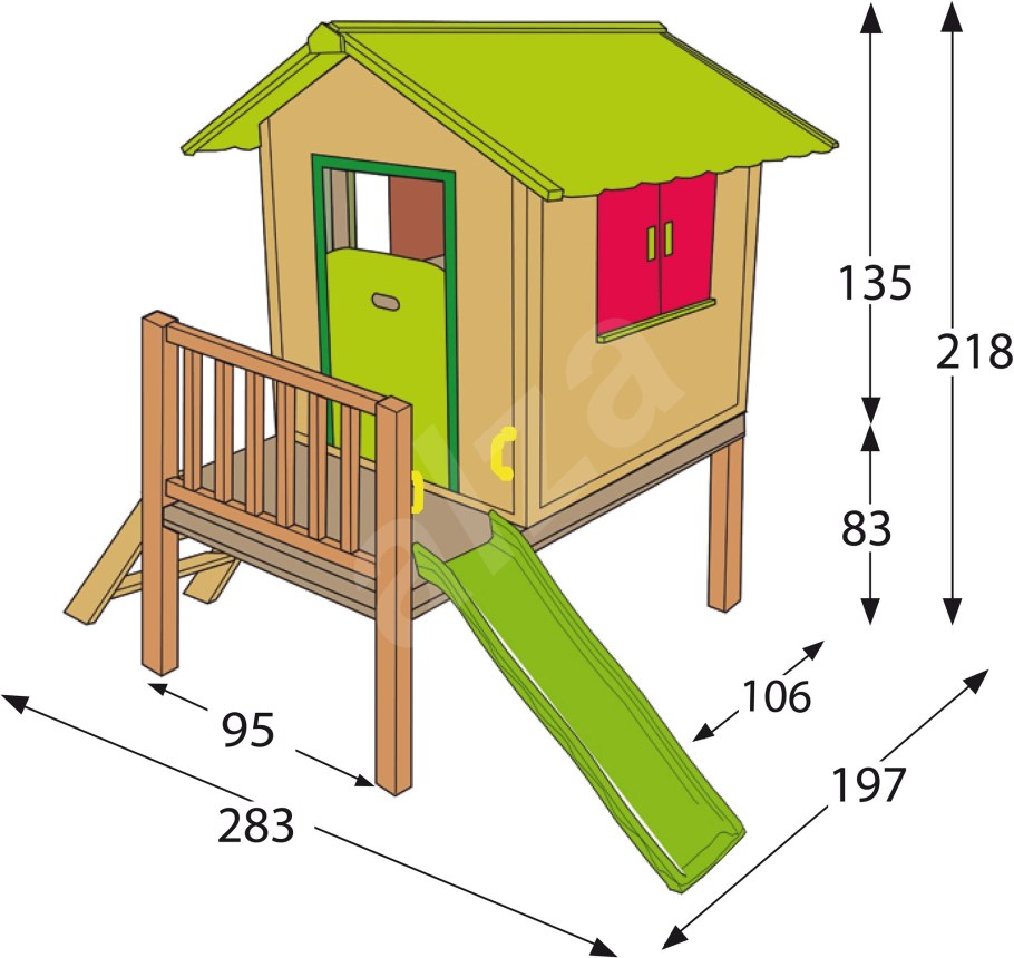 Детские игровые домики из дерева