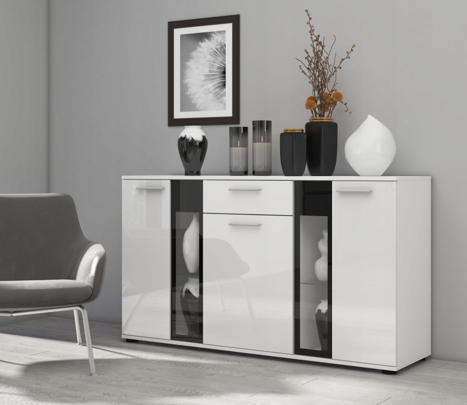 Комод со стеклом Gabriella-001 Sideboard