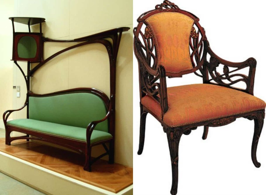 Ар-нуво Модерн стул