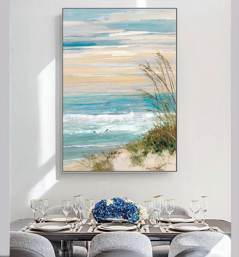 Картины с морем в интерьере