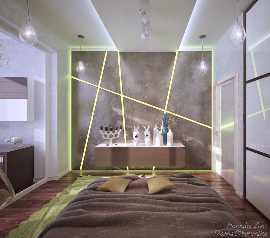 Освещение в комнате подростка