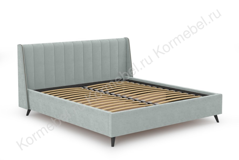 Ткань Тори 61 велюр серебристый серый