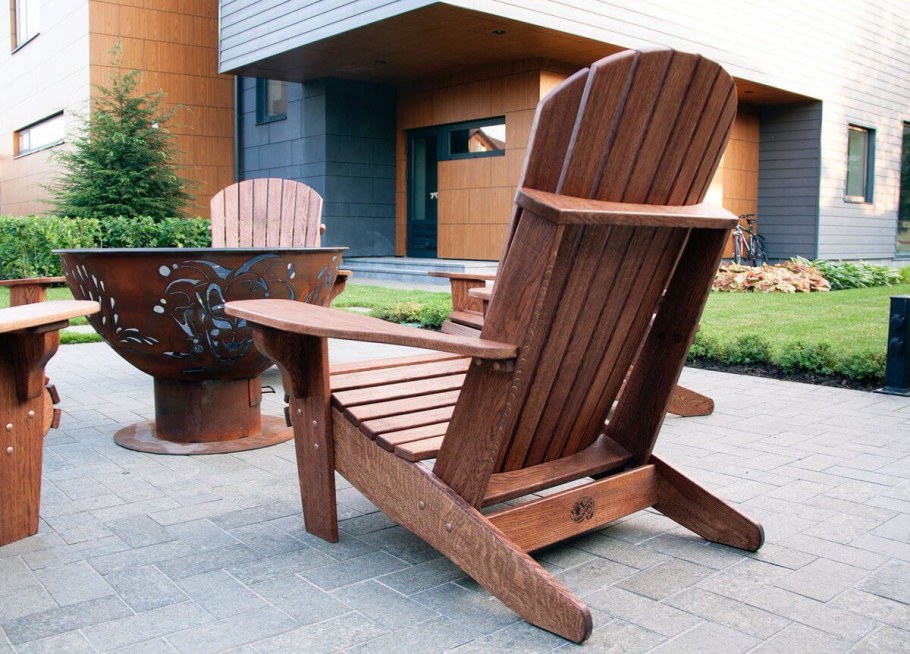 Американское деревянное кресло Адирондак