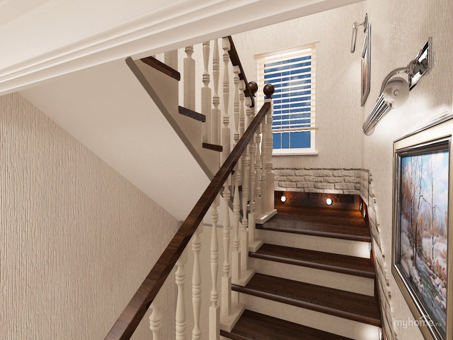 Современная лестница в доме