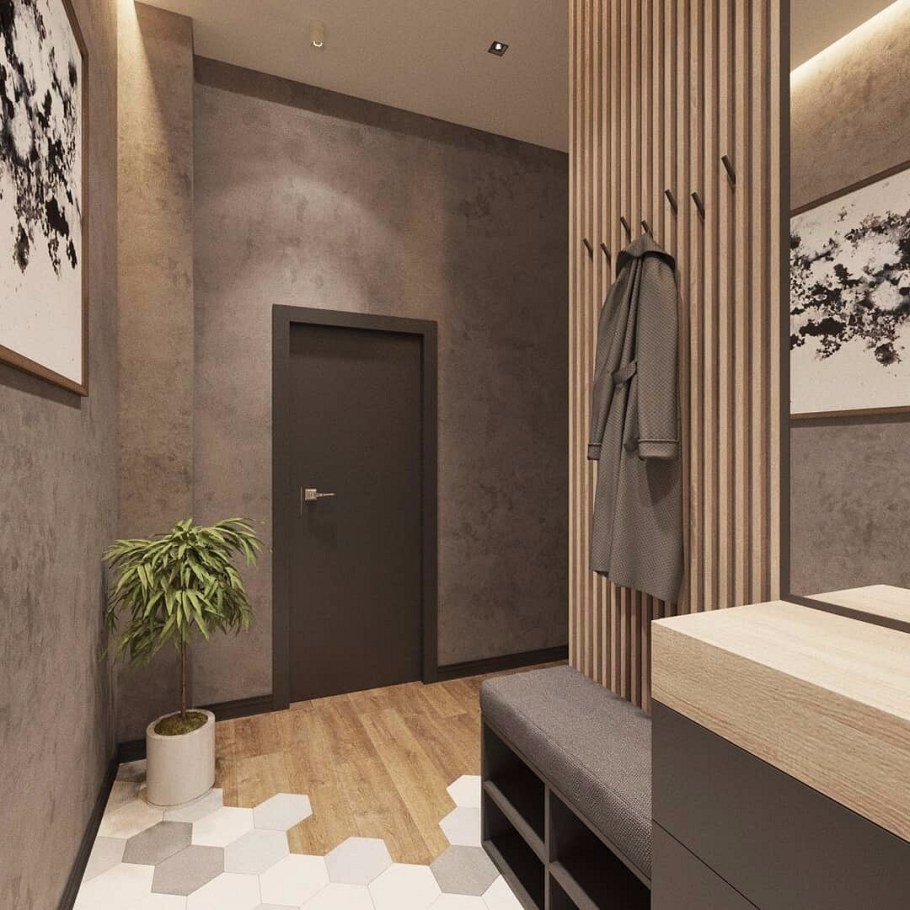 Стильный интерьер прихожей