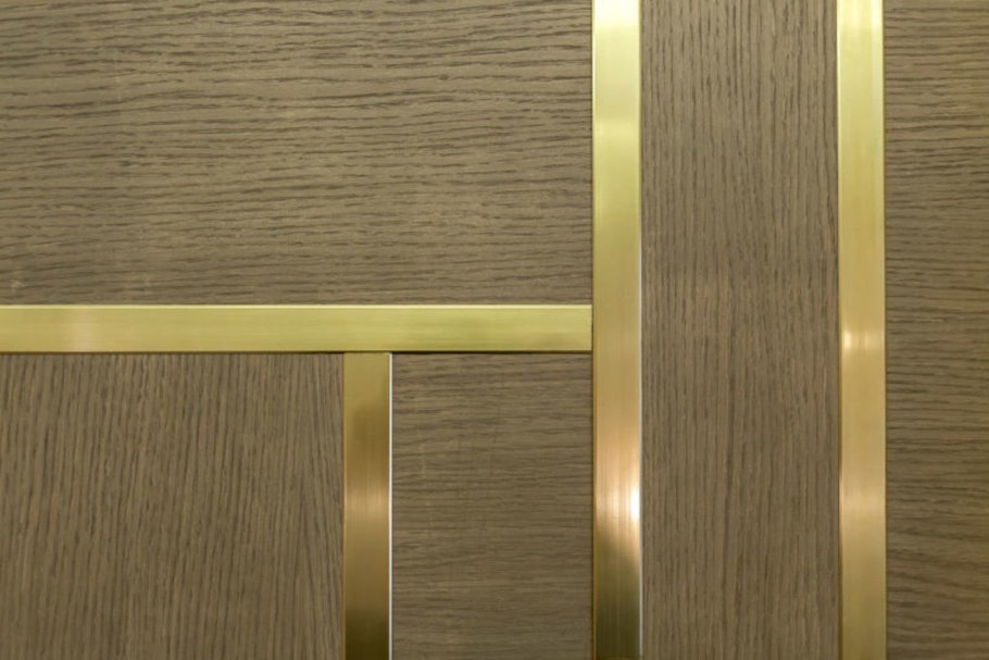 Профиль полоса золотой латунь 30мм