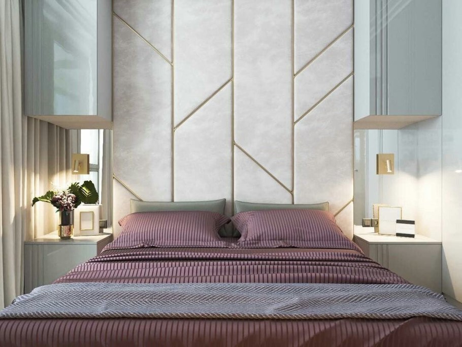 Мягкие панели на стену в спальню