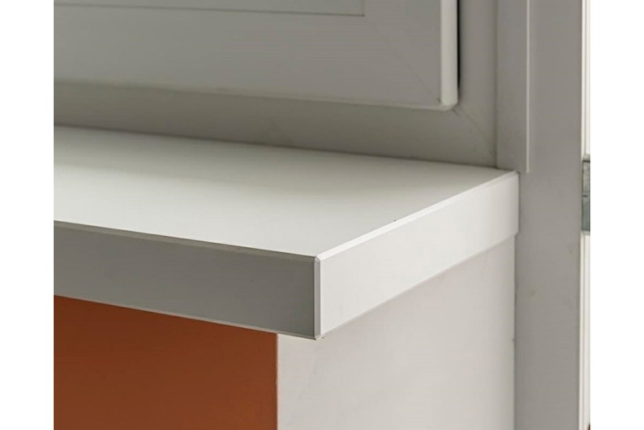 Подоконник ПВХ Moeller ld40 - белый clean Touch