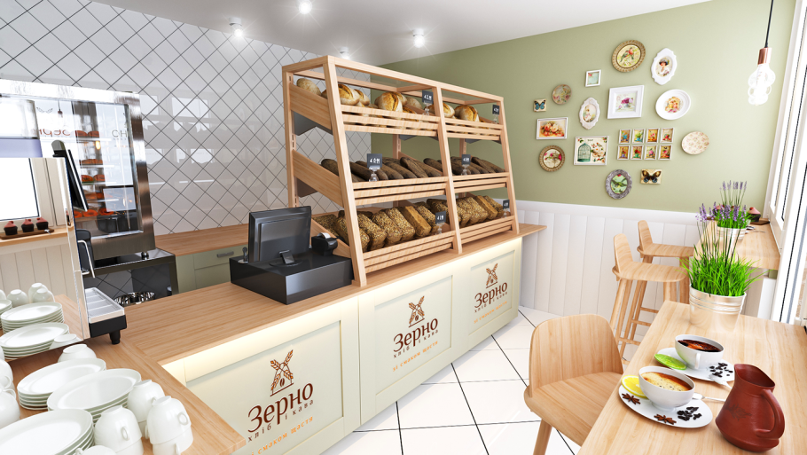 Интерьер мини кондитерской