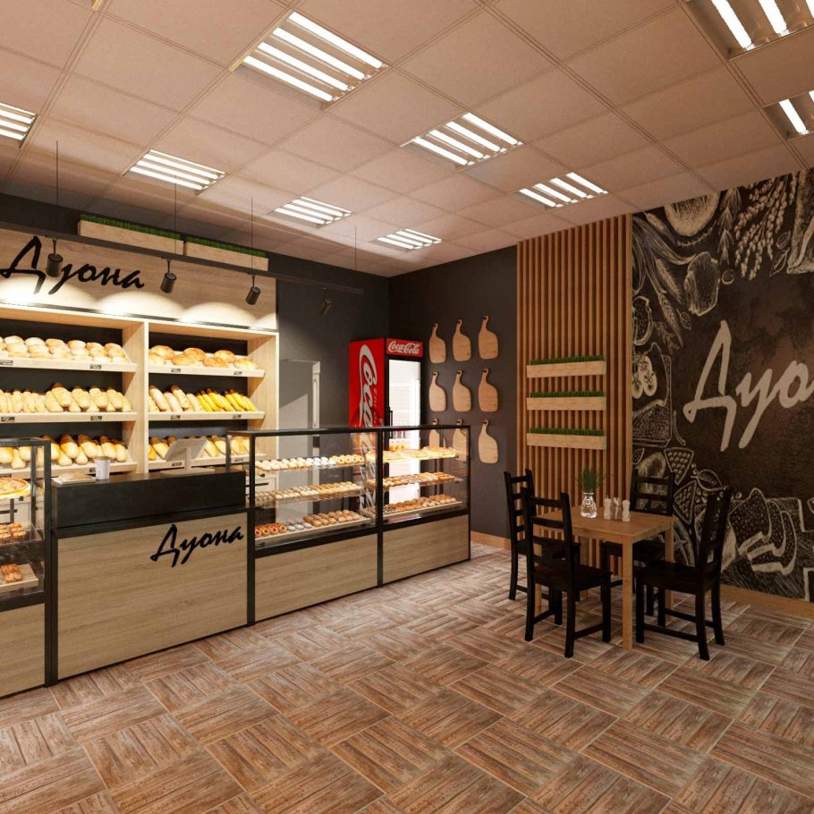 Интерьер мини кондитерской