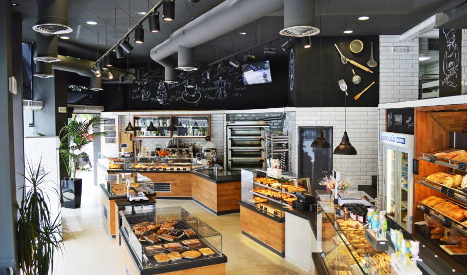 Интерьер пекарни