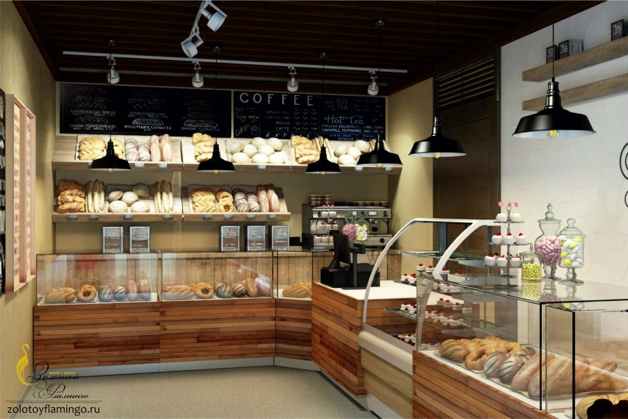 Интерьер маленькой кондитерской