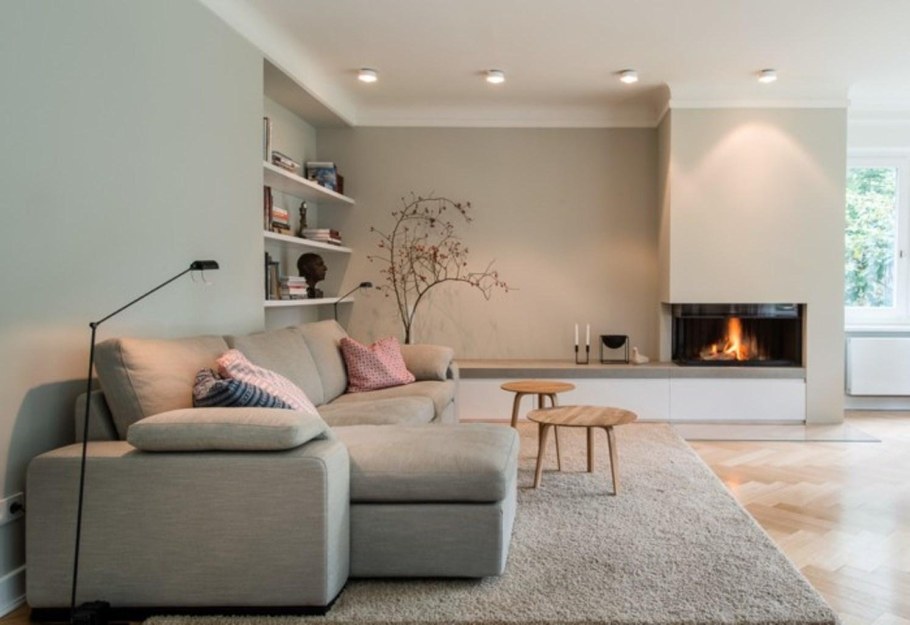 Светлый интерьер гостиной