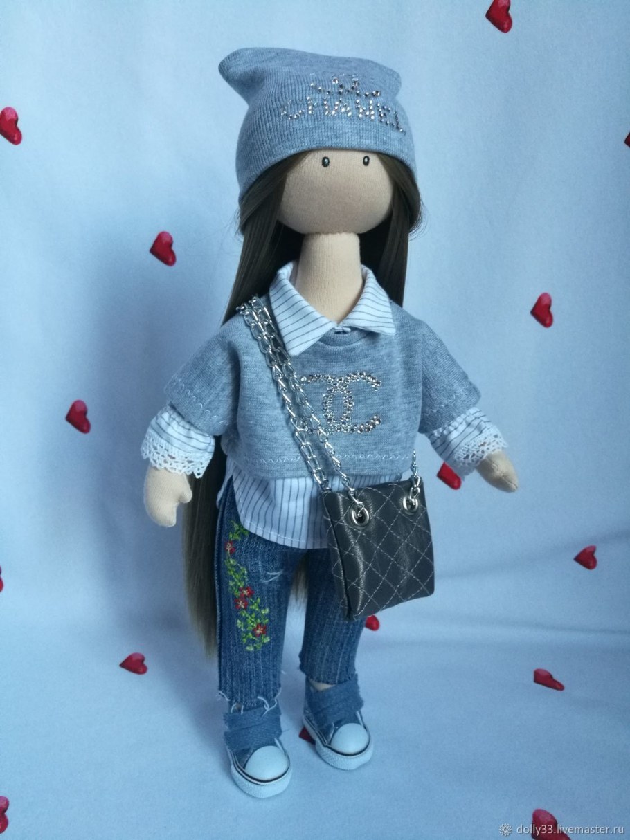 Стильные текстильные куклы