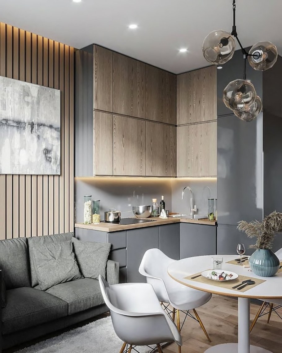 Интерьер кухни 20 кв.м