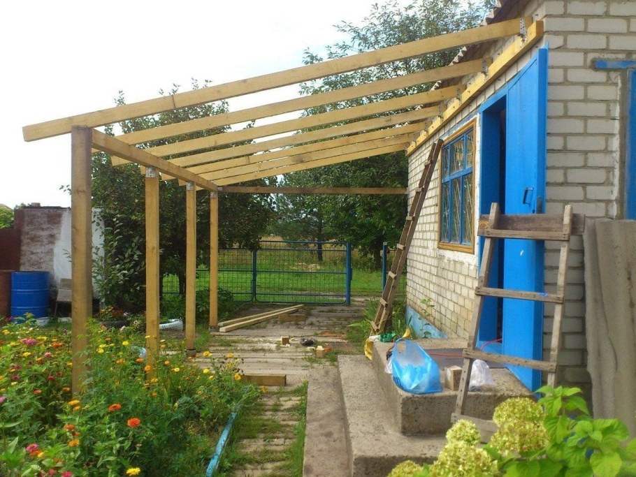 Навес пристройка