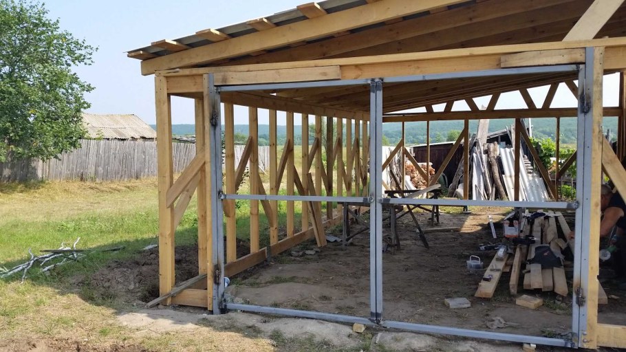 Каркасный гараж