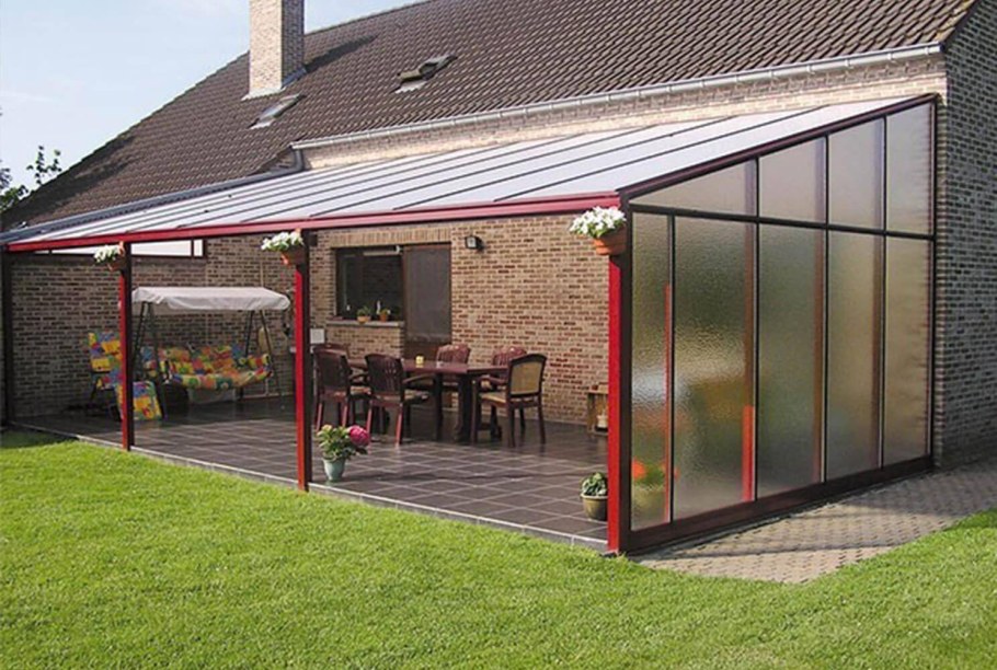 Навес пристройка к дому