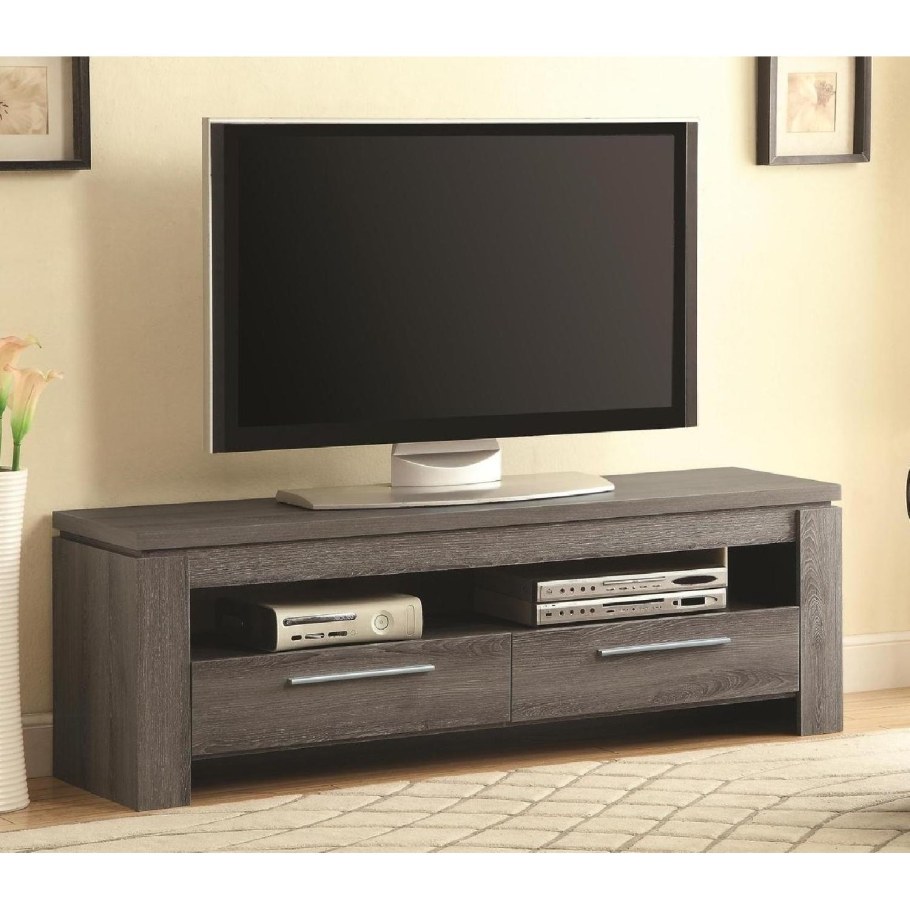 Тумба под телевизор серая