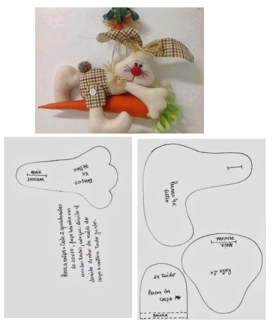 Шьем пасхального кролика