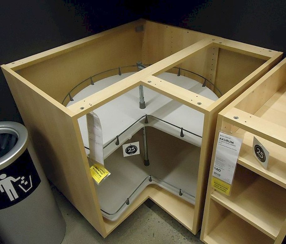 Конструкция углового шкафа кухни