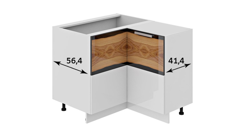 Шкаф Нижний угловой с углом 90 ну90_72_2др(ну
