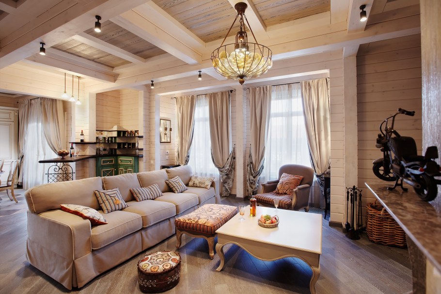 Загородный дом на Медном озере Honka 450м2 кухня