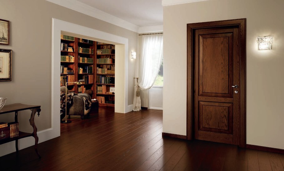 Сочетание дверей и пола