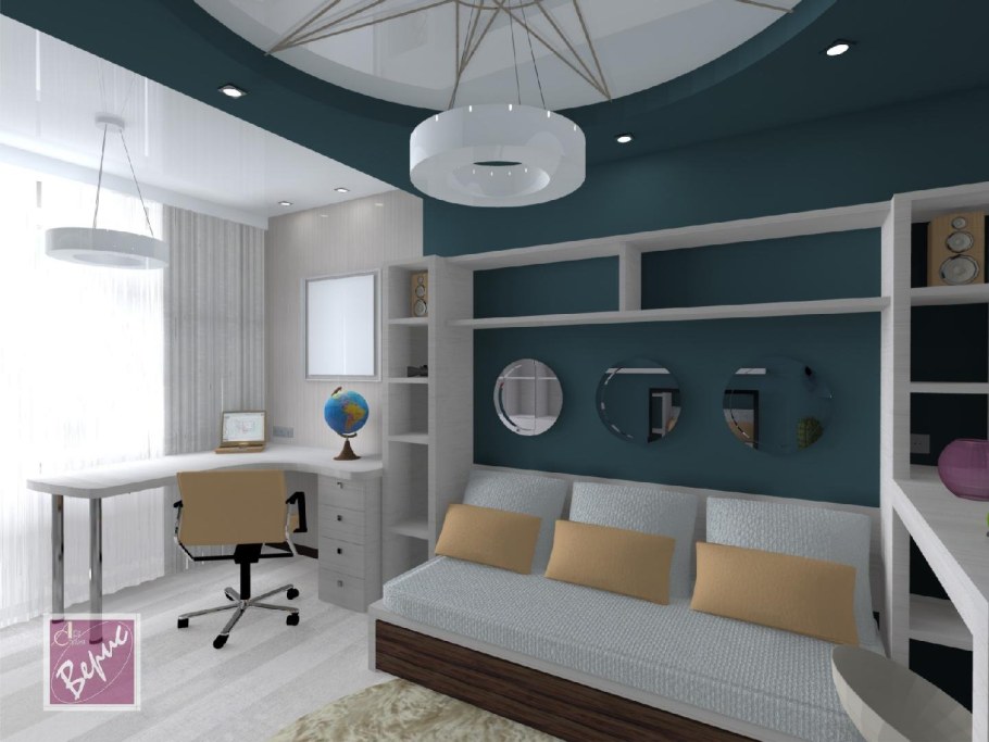 Интерьер комнаты для подростка 10 кв.м