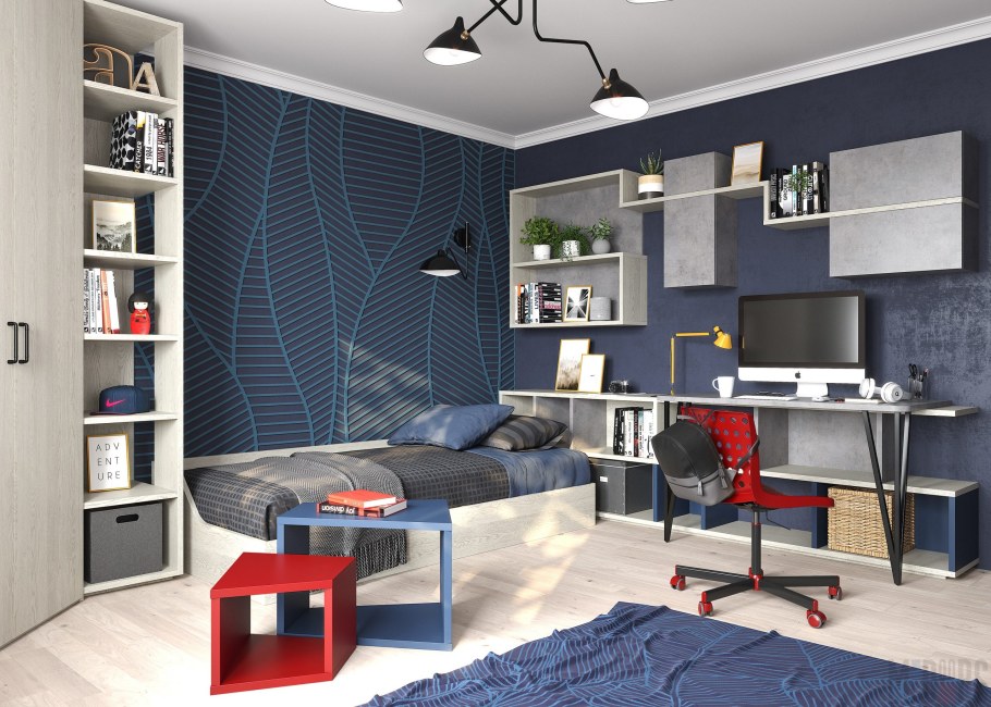 Стильная подростковая комната