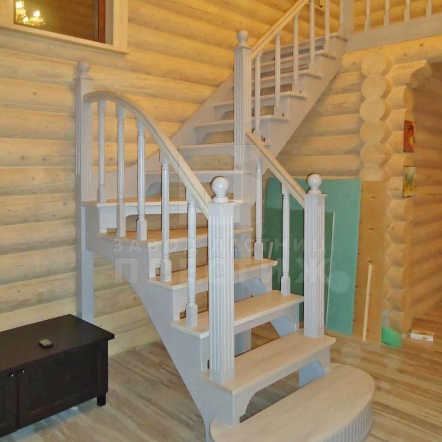 Полувинтовая лестница фото