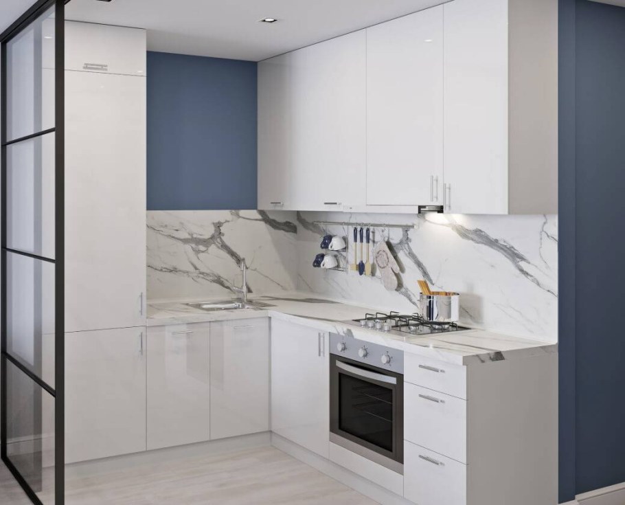 Леруа Мерлен кухня Аша белая