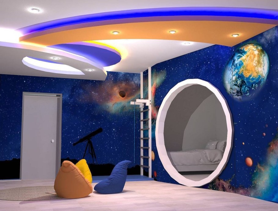 Спальня в космическом стиле