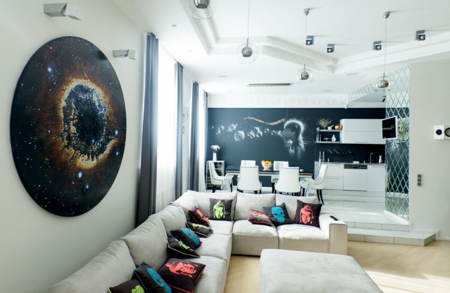 Интерьер в стиле космос