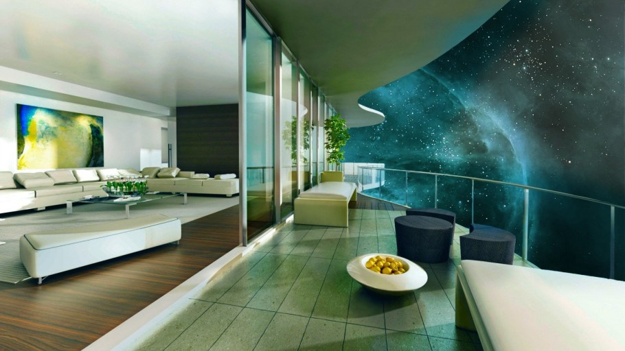 Комната в космическом стиле