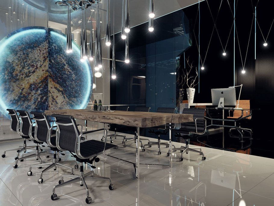 Офис в космическом стиле