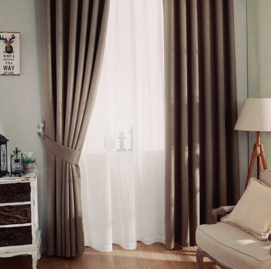 Шторы блэкаут Blackout рогожка