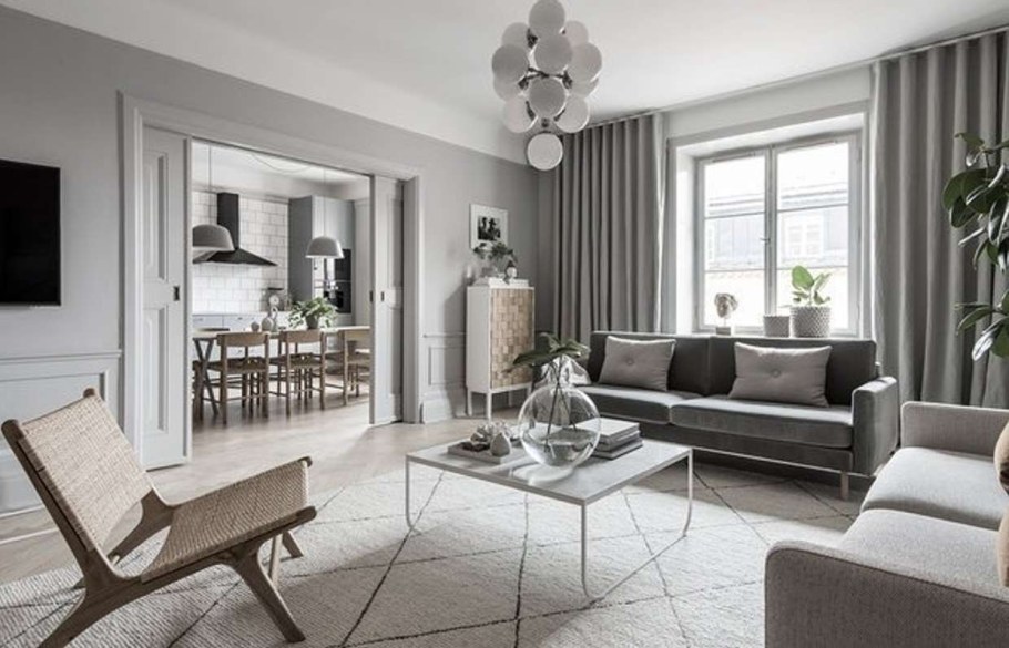 Оттенки серого в интерьере