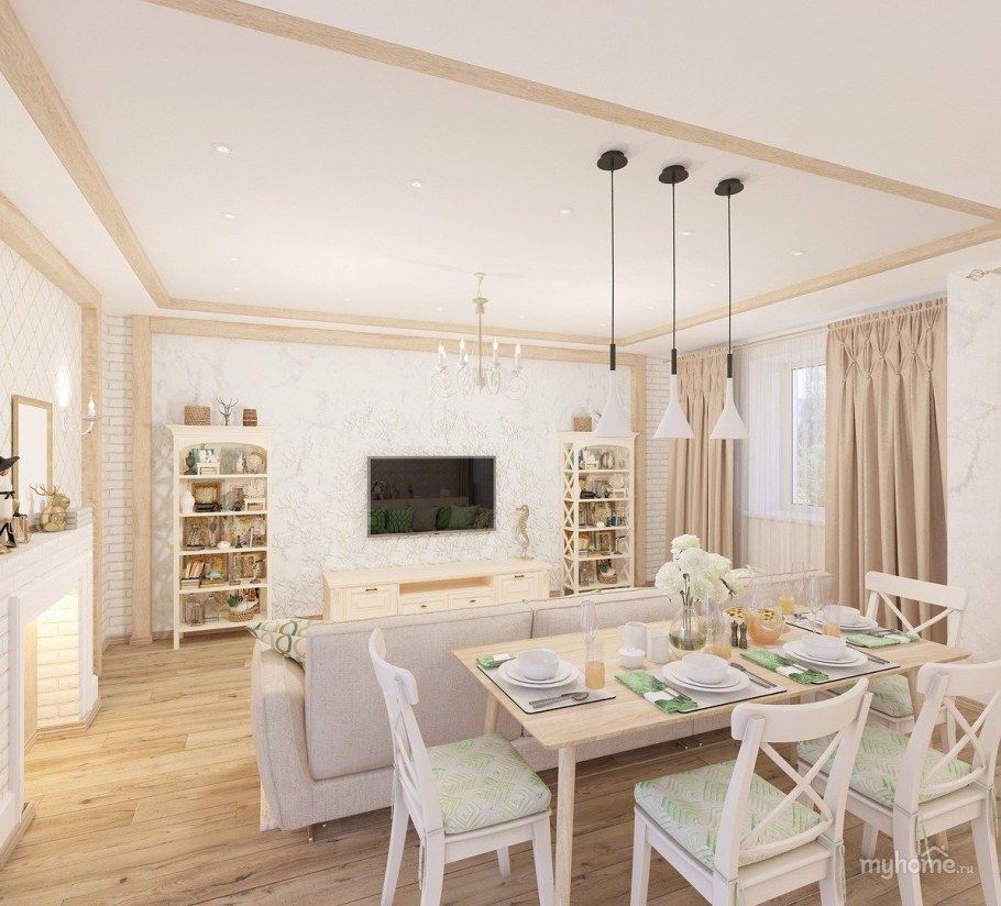 Кухня гостиная в доме