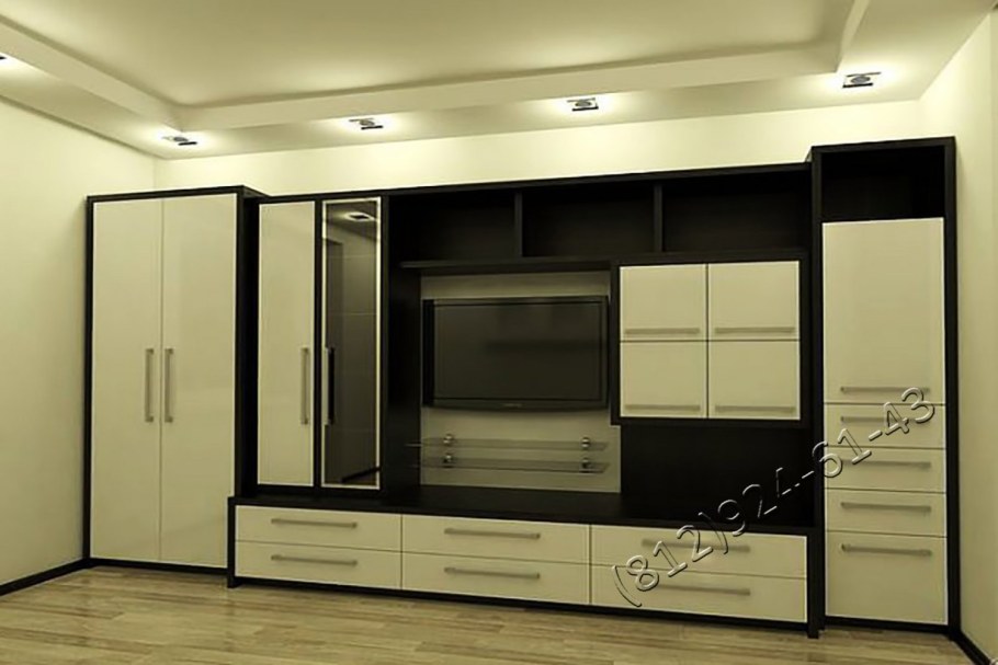 Стенка в зал со шкафом