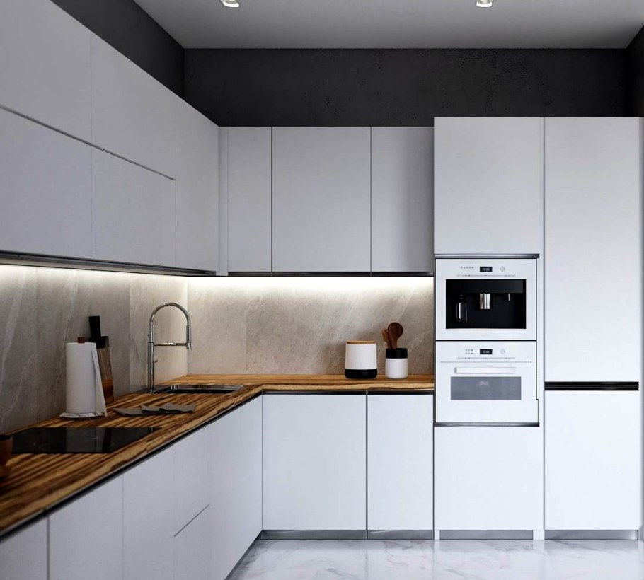 Современные кухни угловые