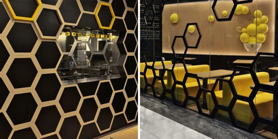 Декоративные соты в интерьере