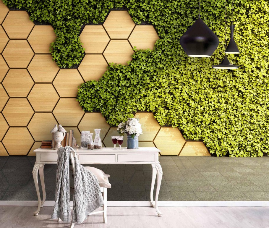 Растения на стене