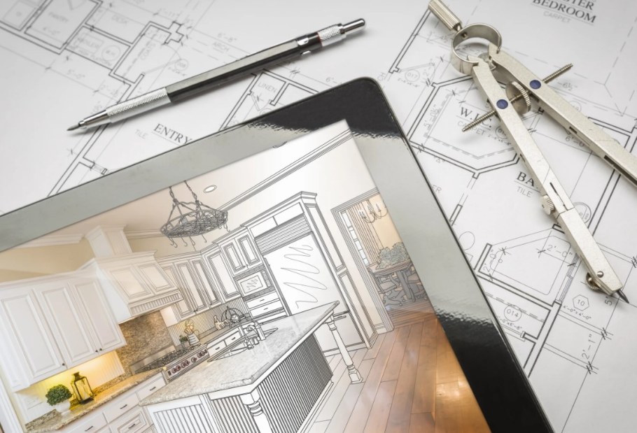 Чертеж интерьера