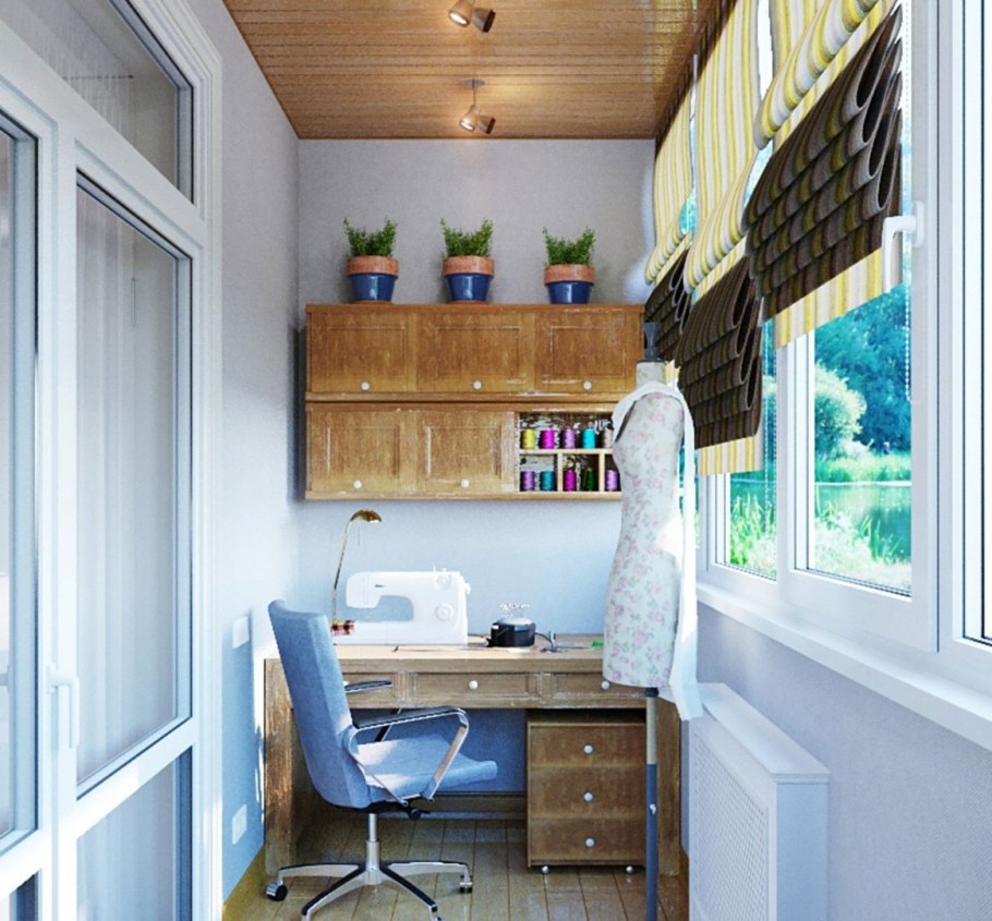 Интерьер балкона