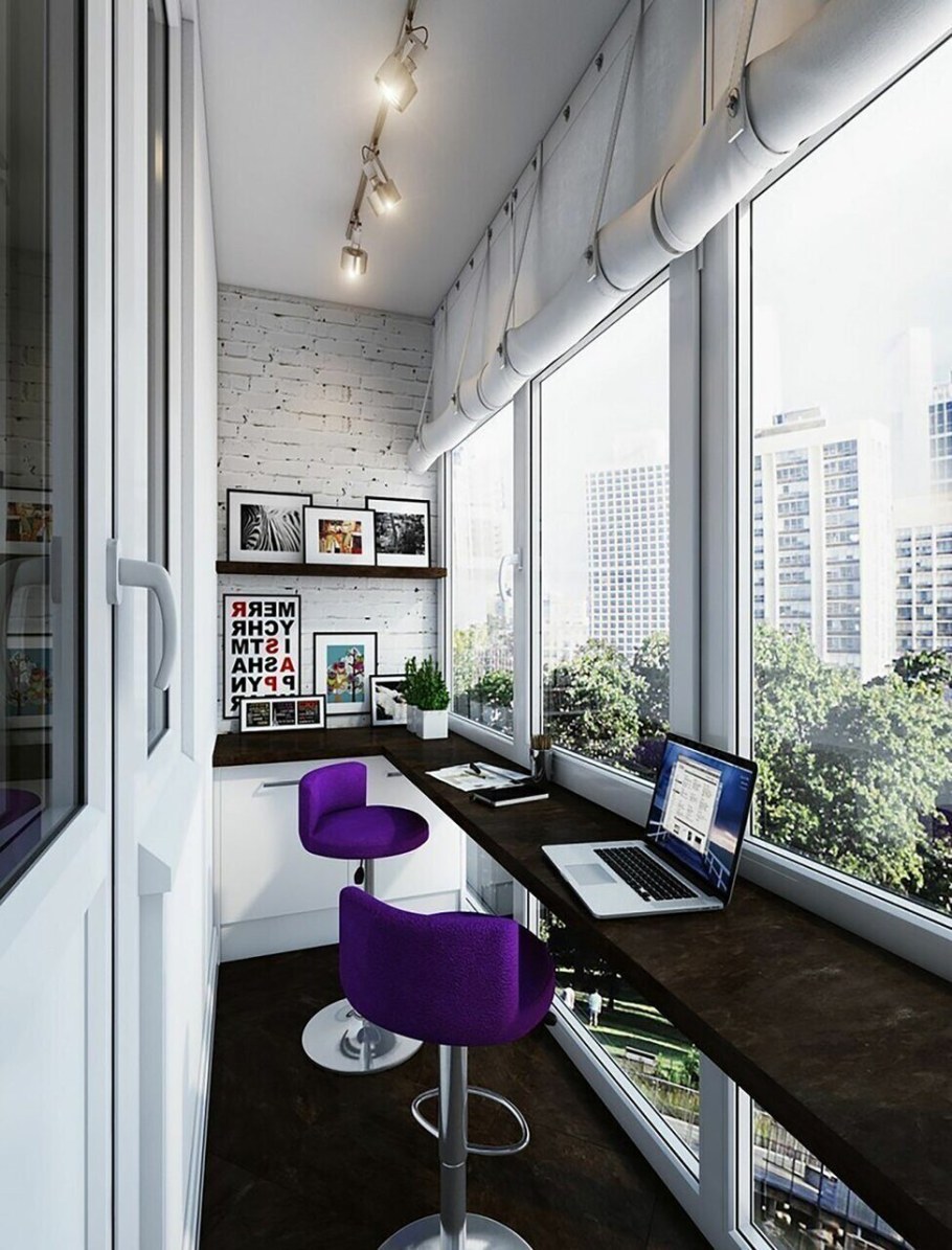 Интерьер балкона