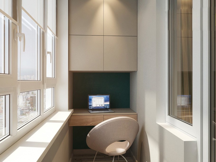 Кабинет на балконе