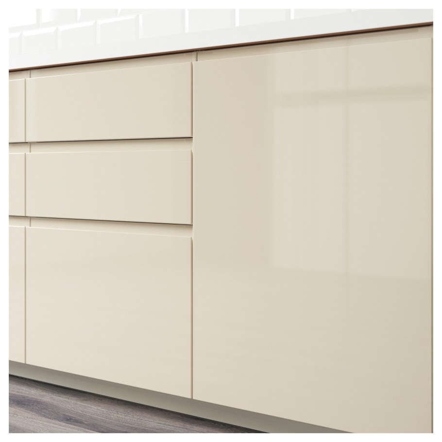 Кухня икеа Воксторп бежевая